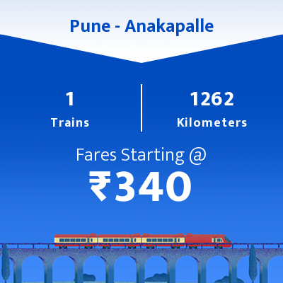 Pune To Anakapalle Trains